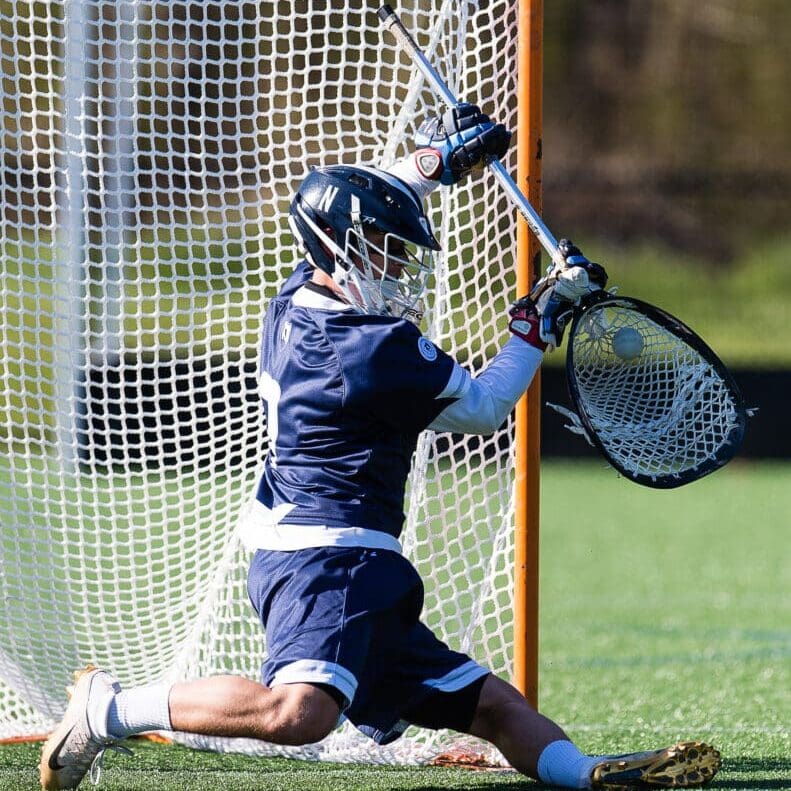 Boys Varsity Lacrosse: Roxbury Latin defeated Nobles 8-1 on April 20, 2016, at Noble &amp; Greenough in Dedham, Massachusetts